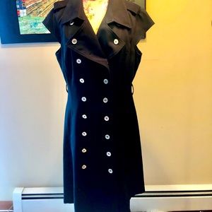 Calvin Klein-Chic Black Button Down Dress